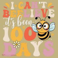 I CanT Believe Its Been 100 Days Funny 100 Days Smarter Bee Mousepad thumb 1