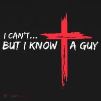 I Can't But I Know A Guy Jesus Cross Funny Christian  Women's Hoodie thumb 2
