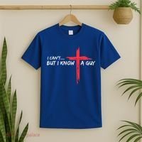 I Can't But I Know A Guy Jesus Cross Funny Christian  T-Shirt thumb 2
