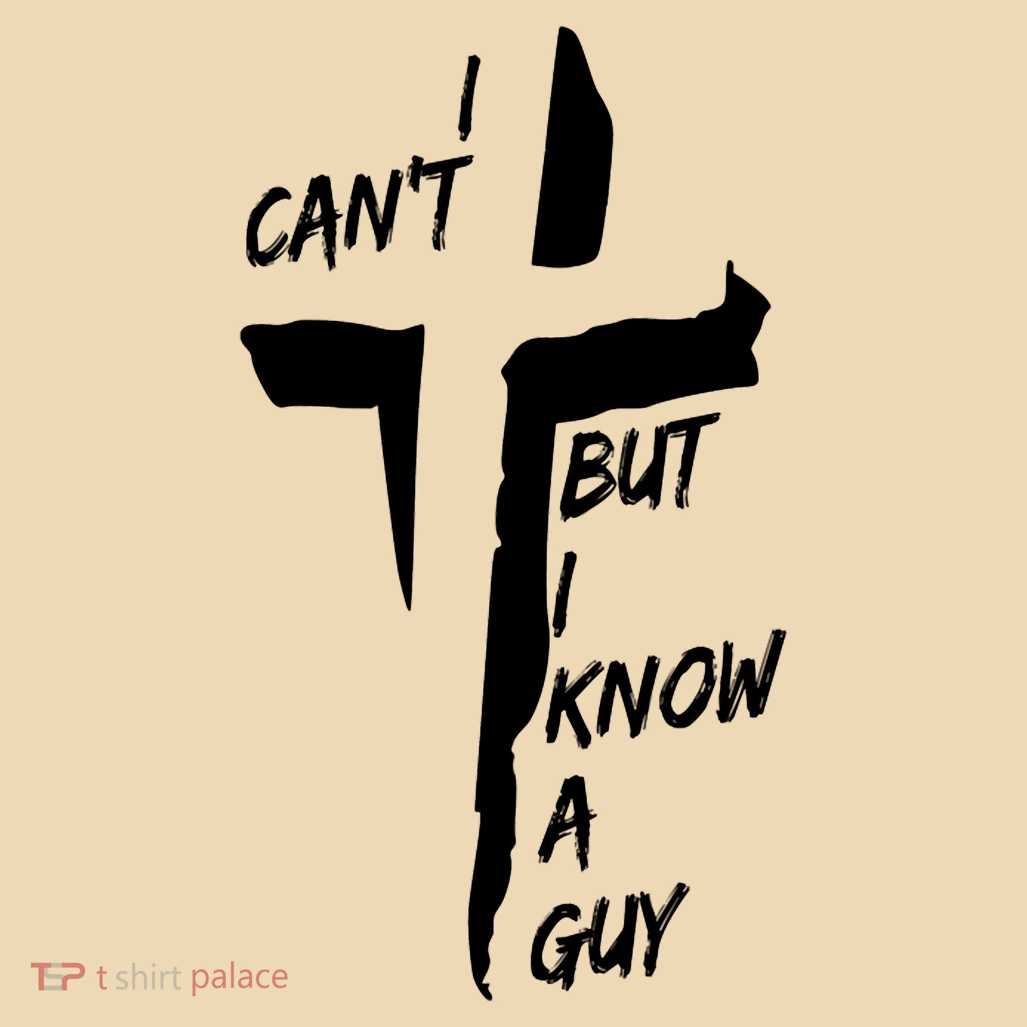 I CanT But I Know A Guy Jesus Cross Christian Christmas Tote Bag