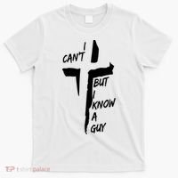 I CanT But I Know A Guy Jesus Cross Christian Christmas T-Shirt thumb 0