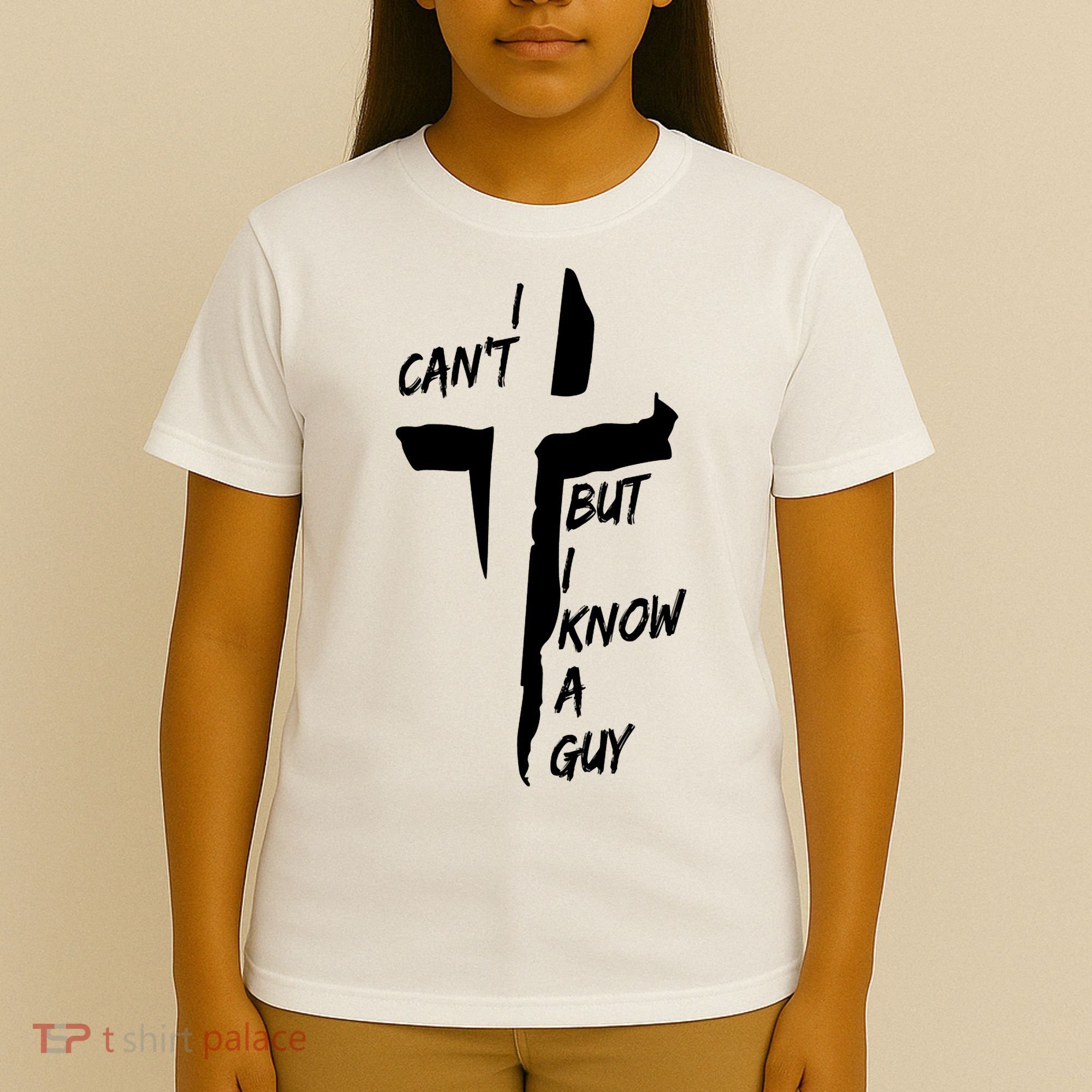 I CanT But I Know A Guy Jesus Cross Christian Christmas T-Shirt