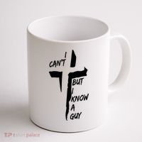 I CanT But I Know A Guy Jesus Cross Christian Christmas Coffee Mug thumb 1
