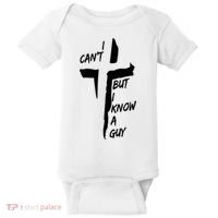 I CanT But I Know A Guy Jesus Cross Christian Christmas Baby Bodysuit thumb 0