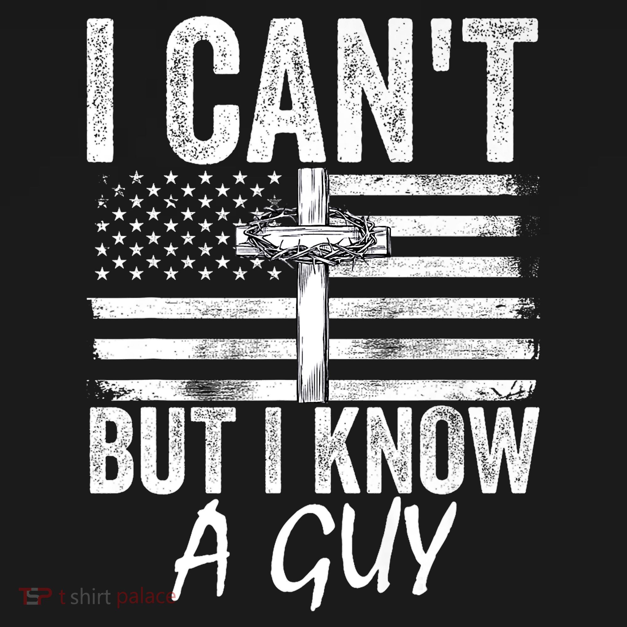 I Cant But I Know A Guy Jesus Cross Funny Christian Women's Tank Top