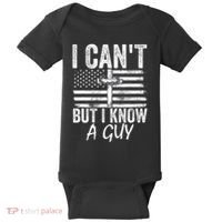 I Cant But I Know A Guy Jesus Cross Funny Christian Baby Bodysuit thumb 0