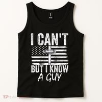 I Cant But I Know A Guy Jesus Cross Funny Christian Tank Top thumb 2