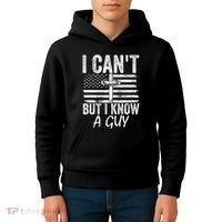 I Cant But I Know A Guy Jesus Cross Funny Christian Kids Hoodie thumb 4