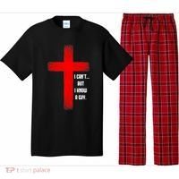 I Cant But I Know A Guy Jesus Cross Pajama Set thumb 0