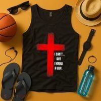 I Cant But I Know A Guy Jesus Cross Tank Top thumb 4