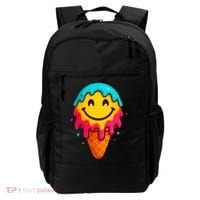 Ice Cream Cone Drip Smile Face  Backpack thumb 0