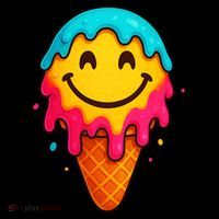 Ice Cream Cone Drip Smile Face  Coffee Mug thumb 5