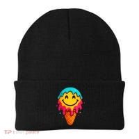 Ice Cream Cone Drip Smile Face  Beanie thumb 0