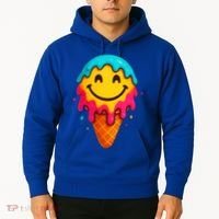 Ice Cream Cone Drip Smile Face  Hoodie thumb 2