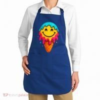 Ice Cream Cone Drip Smile Face  Apron thumb 2