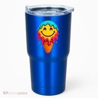 Ice Cream Cone Drip Smile Face  Tumbler thumb 0