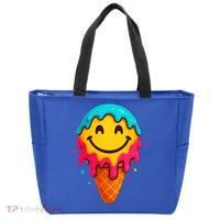 Ice Cream Cone Drip Smile Face  Tote Bag thumb 0