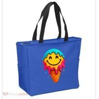 Ice Cream Cone Drip Smile Face  Tote Bag thumb 2