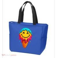 Ice Cream Cone Drip Smile Face  Tote Bag thumb 3