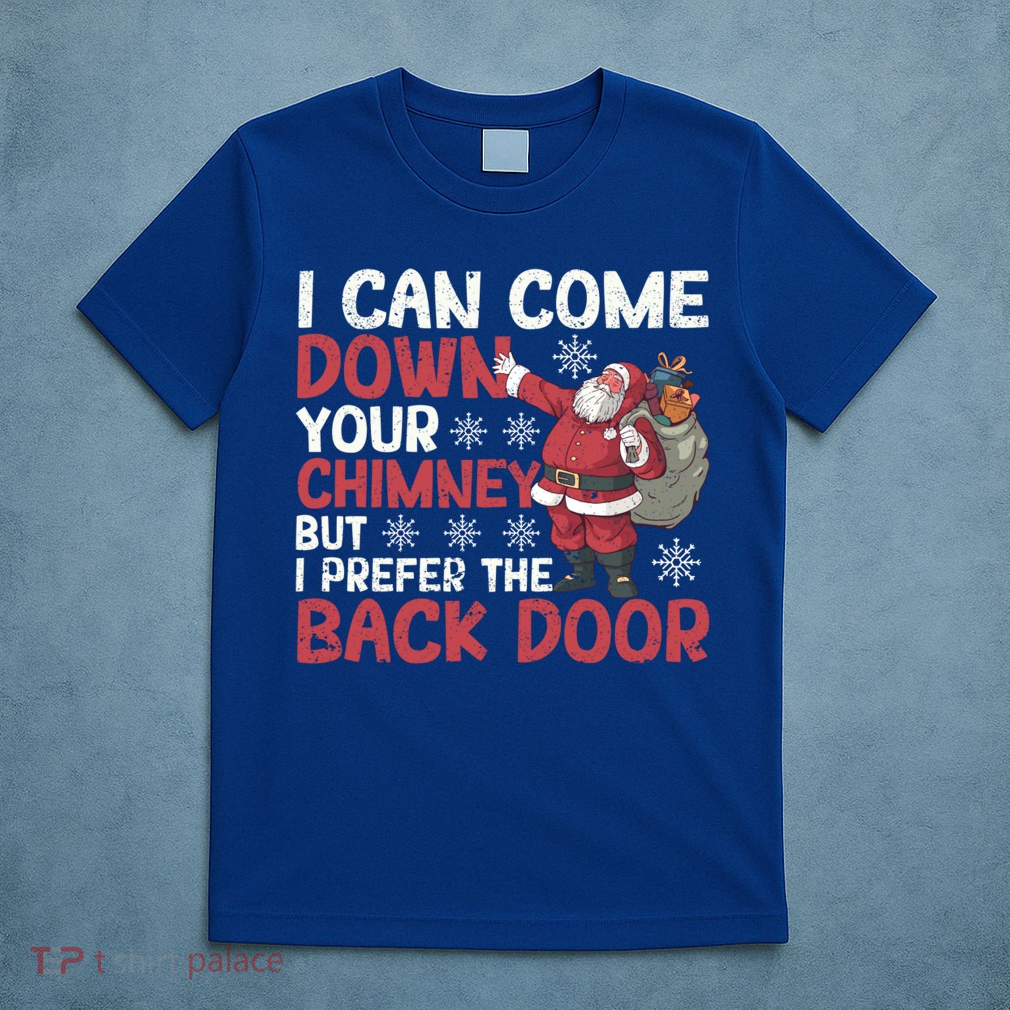 I Can Come Down Your Chimney Dirty Santa Claus Jokes Xmas Pj Cute Gift T-Shirt