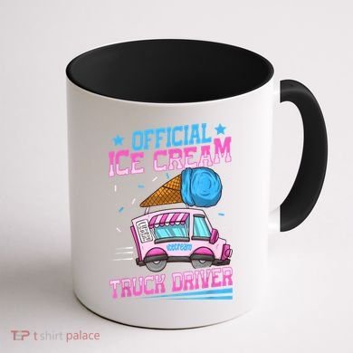 Ice Cream Cone Design For An Ice Cream Truck Driver Coffee Mug back