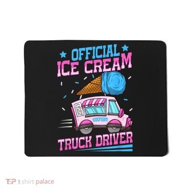 Ice Cream Cone Design For An Ice Cream Truck Driver Mousepad