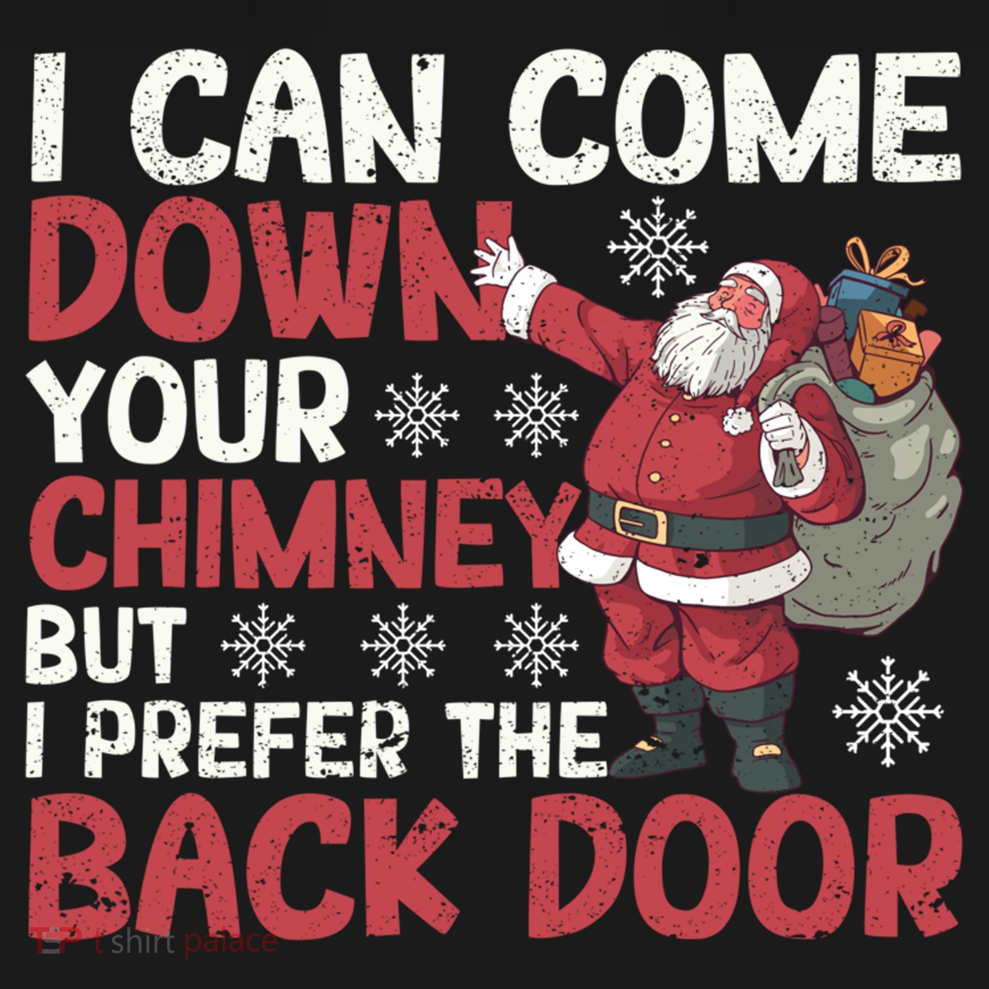 I Can Come Down Your Chimney Dirty Santa Claus Jokes Xmas Pj Gift Women's Hoodie