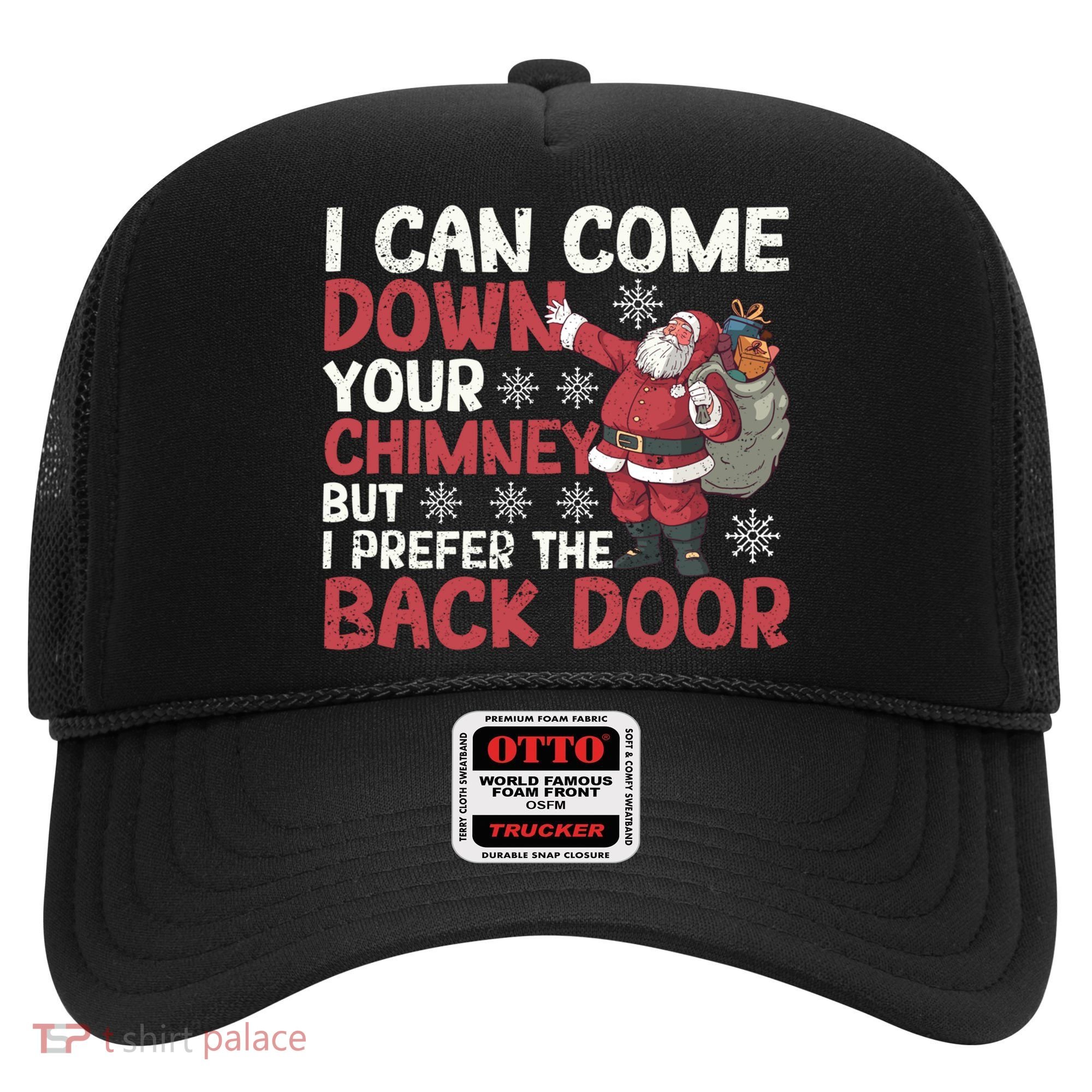 I Can Come Down Your Chimney Dirty Santa Claus Jokes Xmas Pj Gift Hat