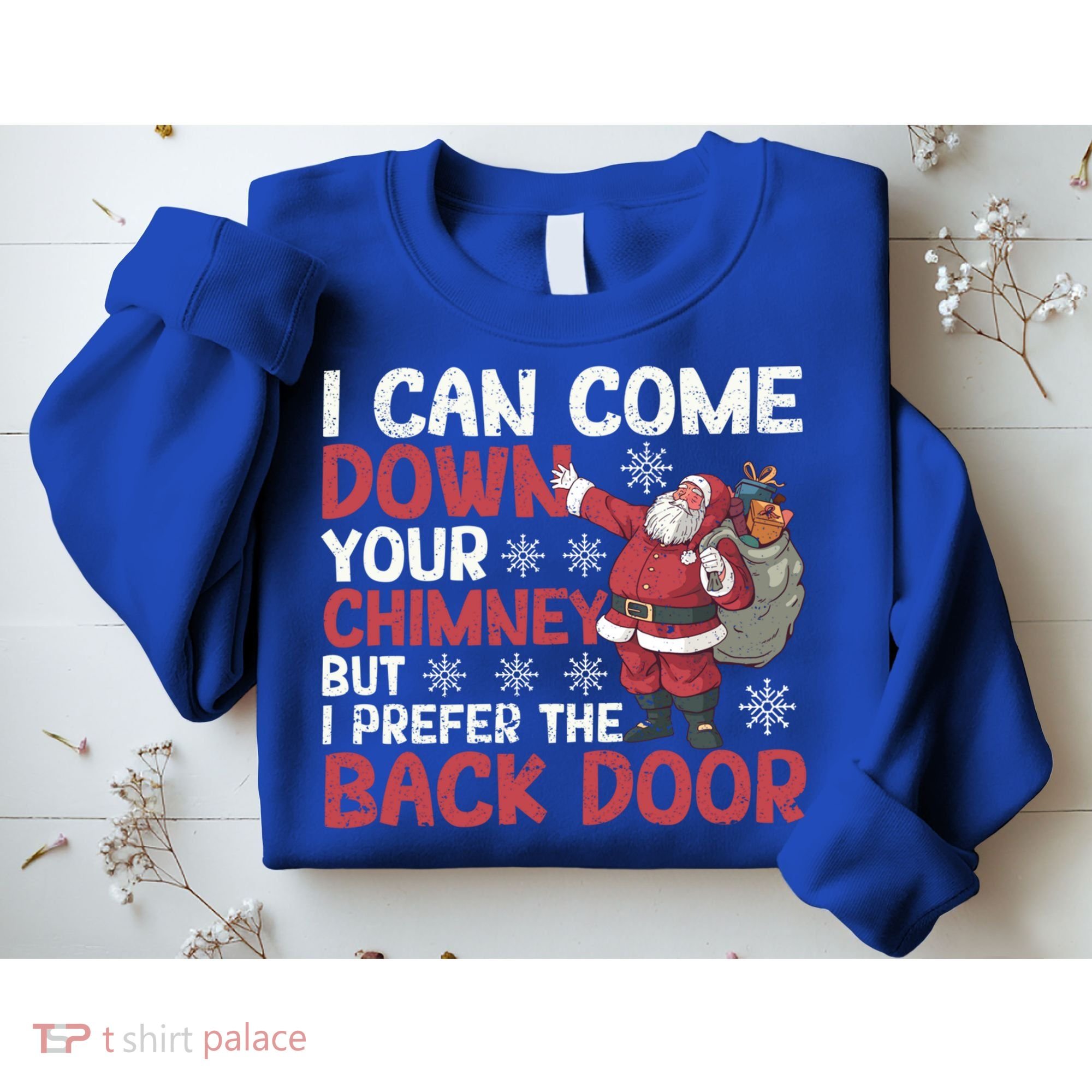 I Can Come Down Your Chimney Dirty Santa Claus Jokes Xmas Pj Gift Sweatshirt