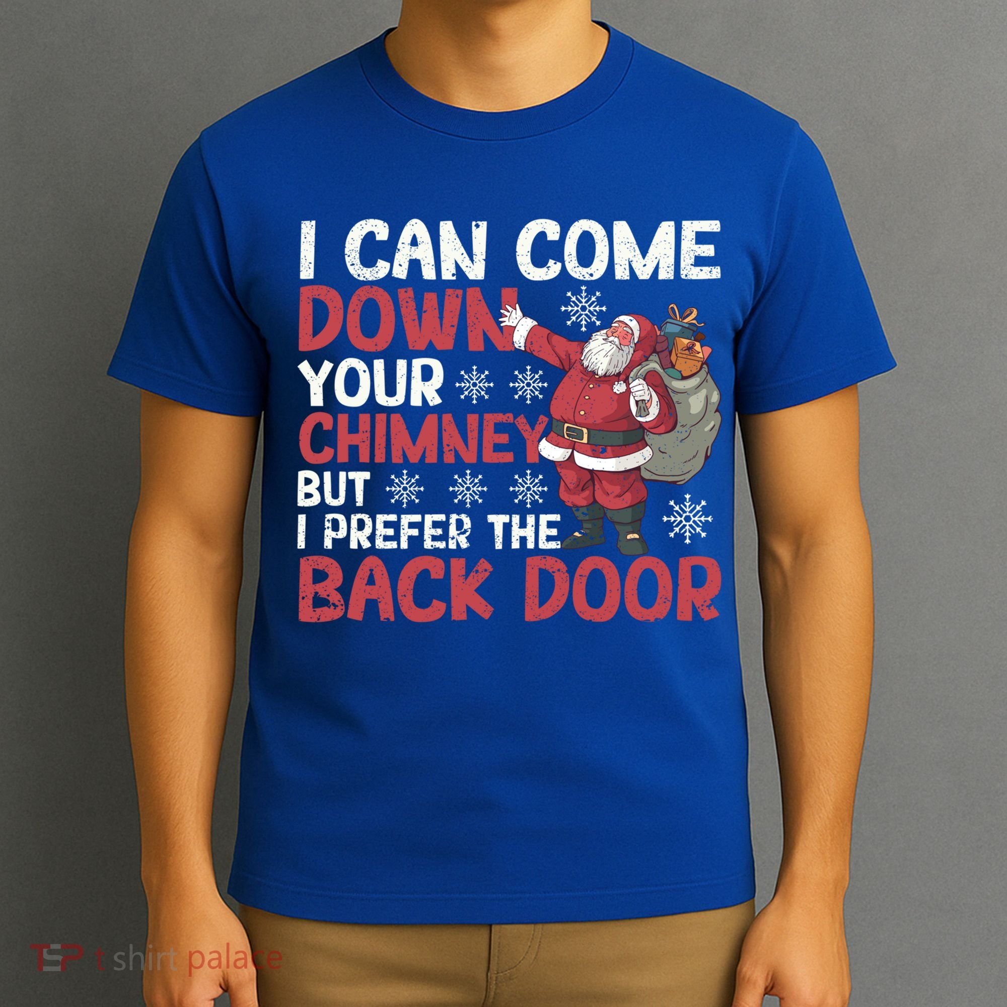 I Can Come Down Your Chimney Dirty Santa Claus Jokes Xmas Pj Gift T-Shirt
