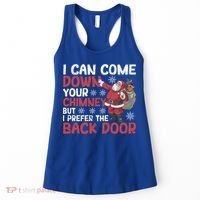 I Can Come Down Your Chimney Dirty Santa Claus Jokes Xmas Pj Gift Women's Tank Top thumb 0