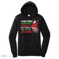 I Can Come Down Your Chimney Funny Santa Claus Christmas Great Gift Women's Hoodie thumb 0