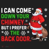 I Can Come Down Your Chimney Funny Santa Claus Christmas Great Gift Hat thumb 2