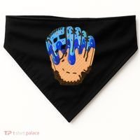 Ice Cream Cone Baseball Glove Drip USA-Made Doggie Bandana thumb 0