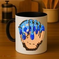 Ice Cream Cone Baseball Glove Drip Coffee Mug thumb 4