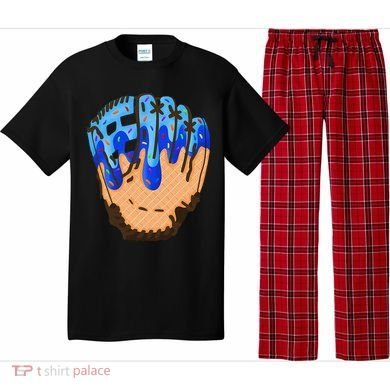 Ice Cream Cone Baseball Glove Drip Pajama Set