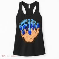 Ice Cream Cone Baseball Glove Drip Women's Tank Top thumb 0