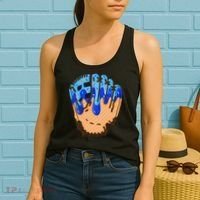 Ice Cream Cone Baseball Glove Drip Women's Tank Top thumb 2
