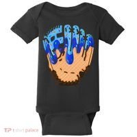 Ice Cream Cone Baseball Glove Drip Baby Bodysuit thumb 0