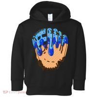 Ice Cream Cone Baseball Glove Drip Toddler Hoodie thumb 0