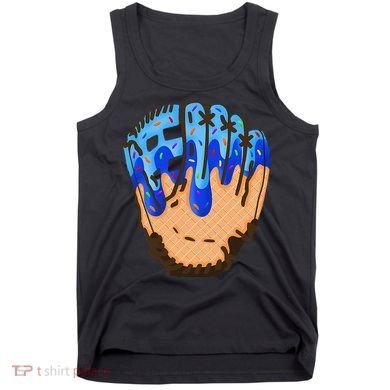 Ice Cream Cone Baseball Glove Drip Tank Top