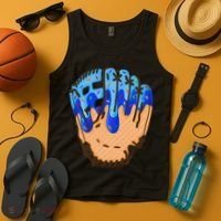 Ice Cream Cone Baseball Glove Drip Tank Top thumb 4