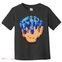 Ice Cream Cone Baseball Glove Drip Toddler T-Shirt thumb 0