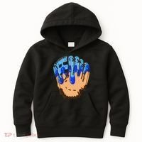 Ice Cream Cone Baseball Glove Drip Kids Hoodie thumb 0