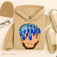 Ice Cream Cone Baseball Glove Drip Hoodie thumb 4