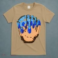 Ice Cream Cone Baseball Glove Drip T-Shirt thumb 5