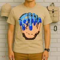 Ice Cream Cone Baseball Glove Drip T-Shirt thumb 6