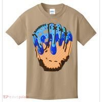 Ice Cream Cone Baseball Glove Drip Kids T-Shirt thumb 0