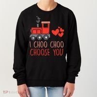 I Choo Choo Choose You Valentines Day Train Women's Sweatshirt thumb 0