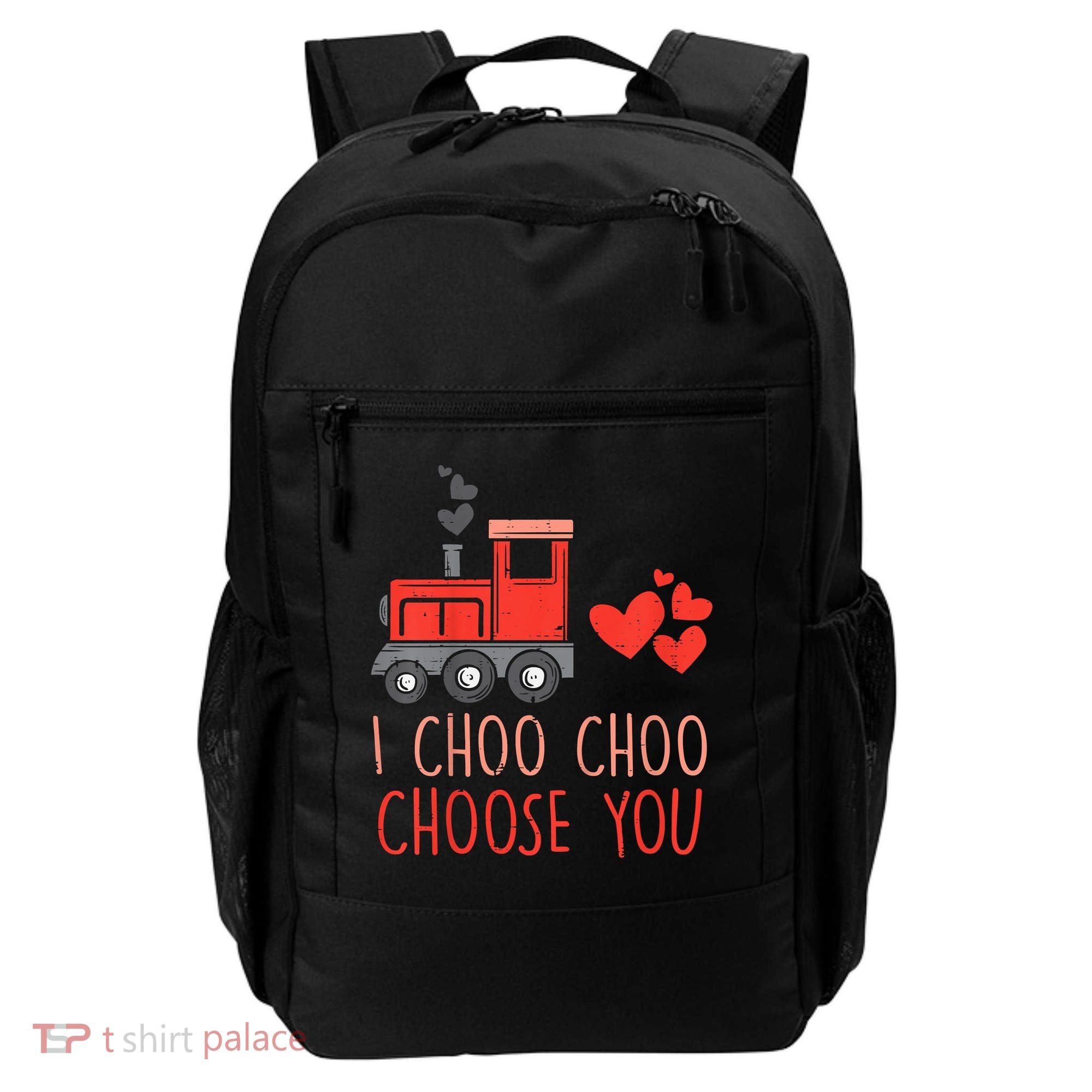 I Choo Choo Choose You Valentines Day Train Backpack